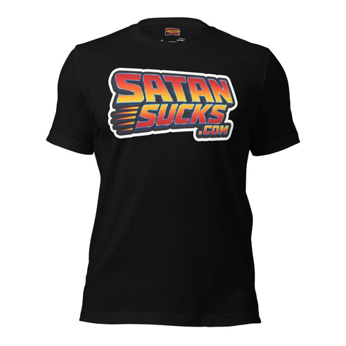 SatanSucks.com motion streak faith streetwear shirt black front